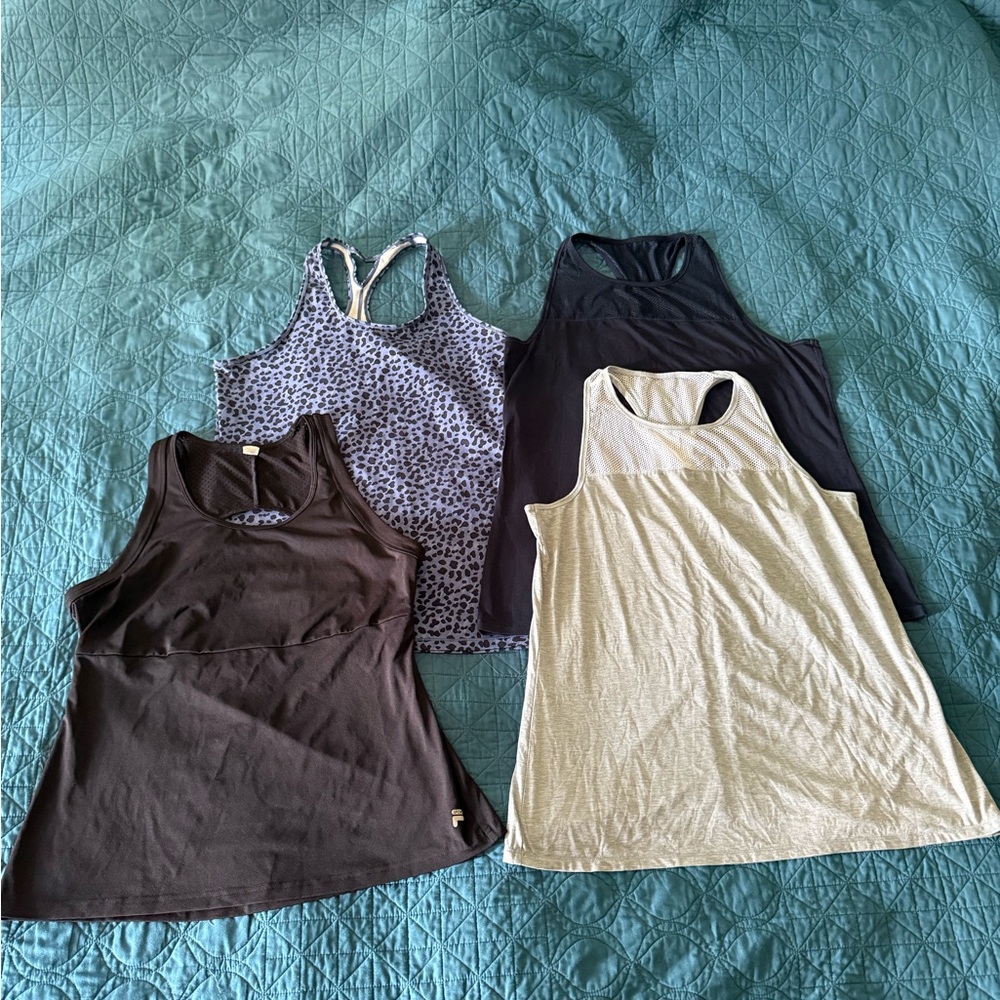 Lot of Women's Active Tank Tops - Athleta, Calia, Fila